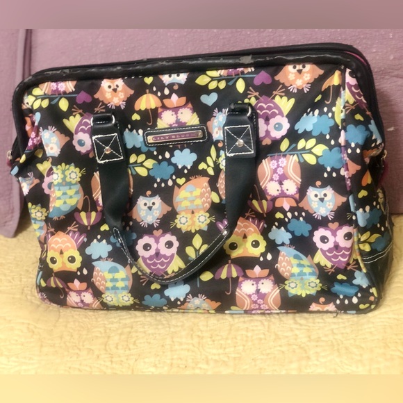 Owl Lily Bloom Duffle Bag 🦉💜💙🧡💚 - Picture 1 of 13
